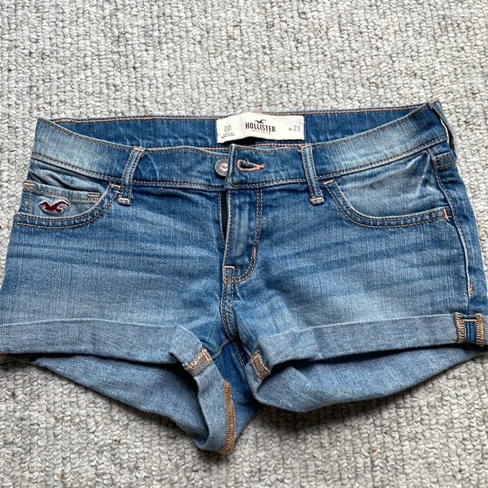 Hollister denim shorts.